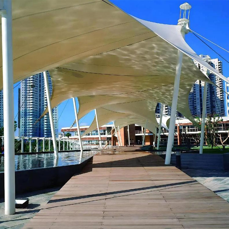 蒙山县膜结构景观棚