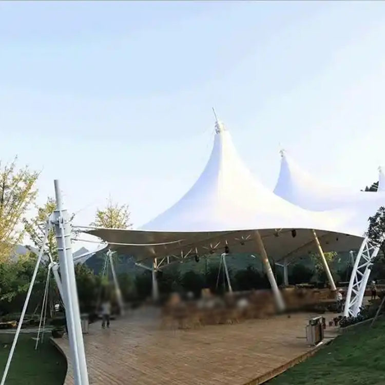 蒙山县膜结构景观棚