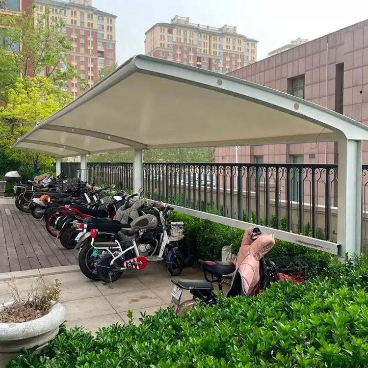 蒙山县膜结构电动车棚